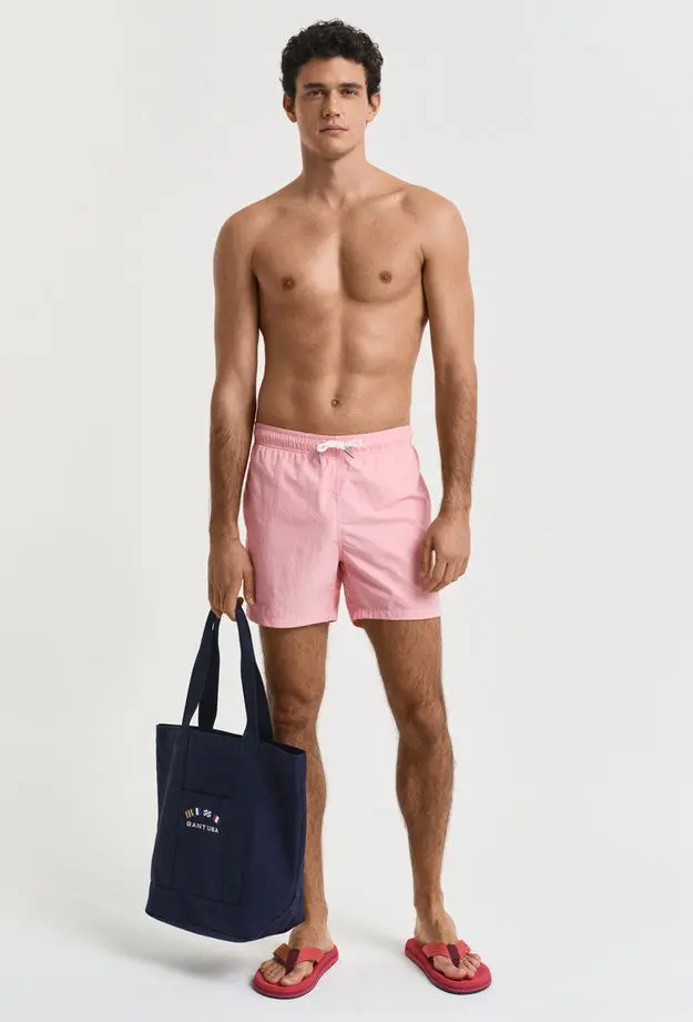 GANT Erkek Pembe Regular Fit Mayo Şort