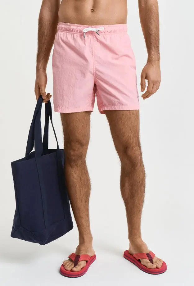 GANT Erkek Pembe Regular Fit Mayo Şort