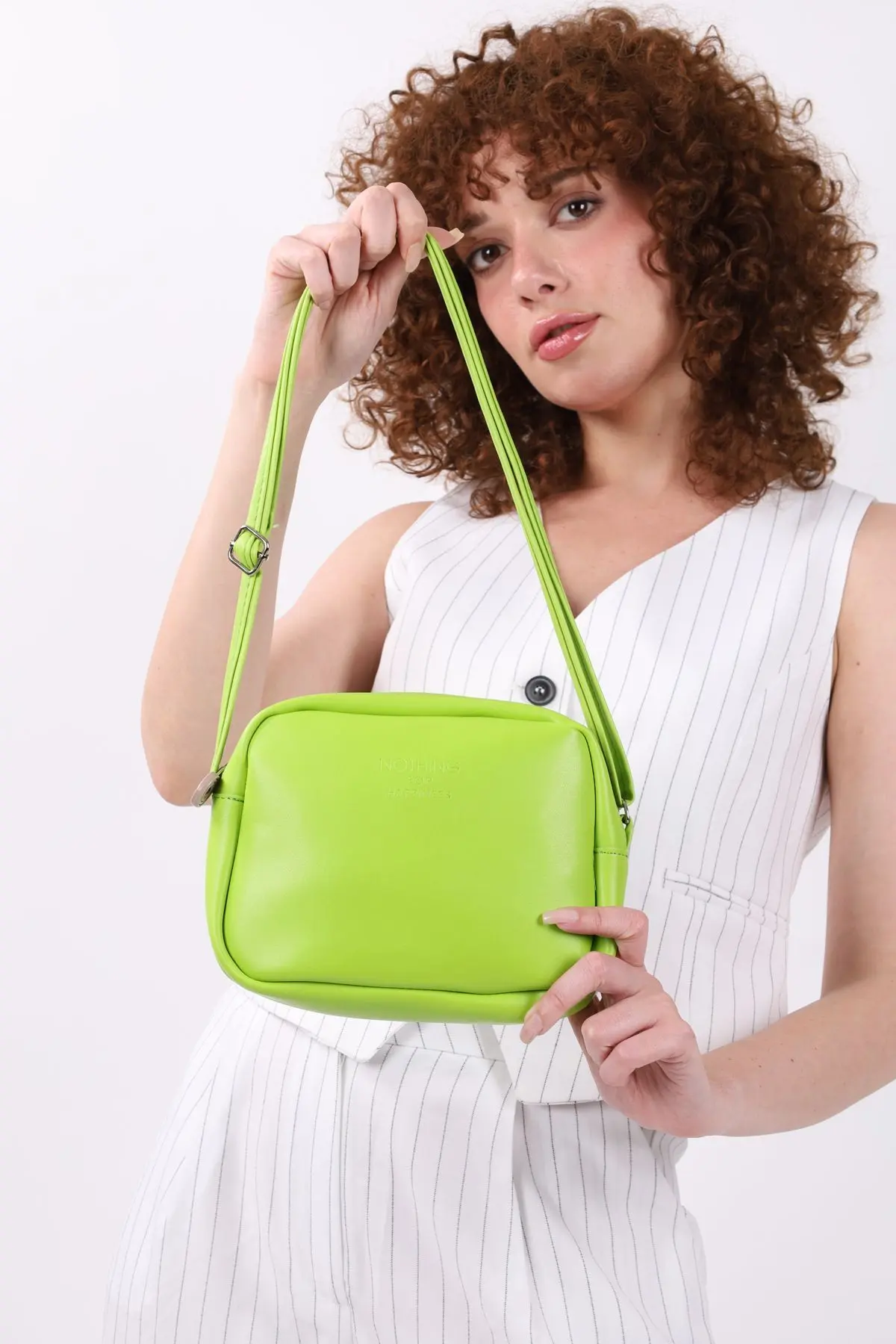 Kadın Mini Urban Çapraz Askılı Fermuarlı Ayarlanabilir Askılı Model El Kol Ve Omuz Çantası