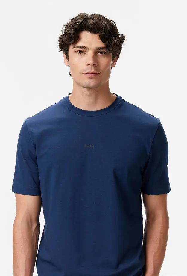 Boss Erkek Mavi T-Shirt