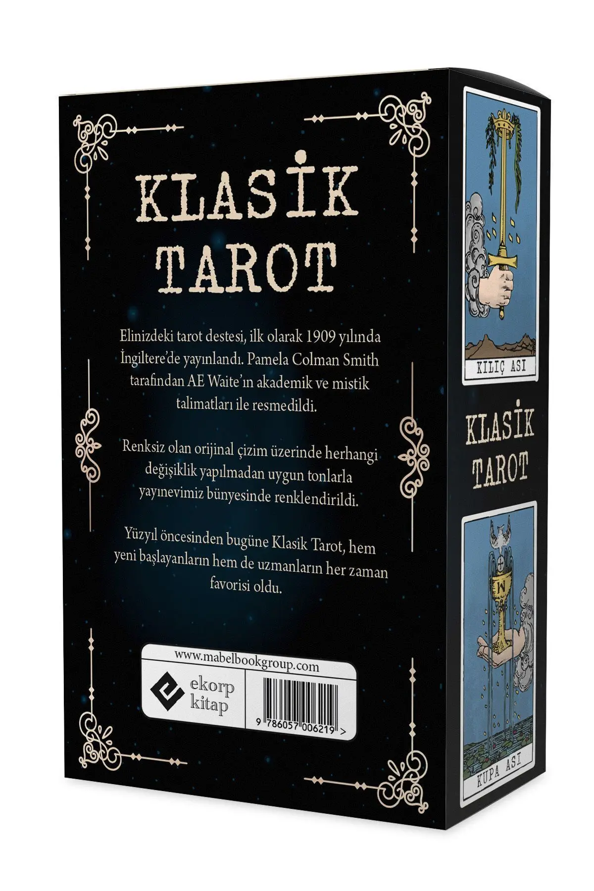 Klasik Tarot Takımı - 78 Kart Ve Rehber Kitap 2021 Orijinal Evrensel Baskı Oval Kenarlar