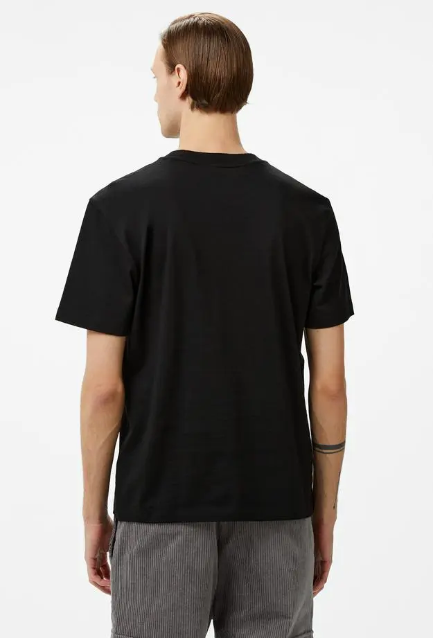 Hugo Dlongny Relaxed Fit Erkek Siyah T-Shirt