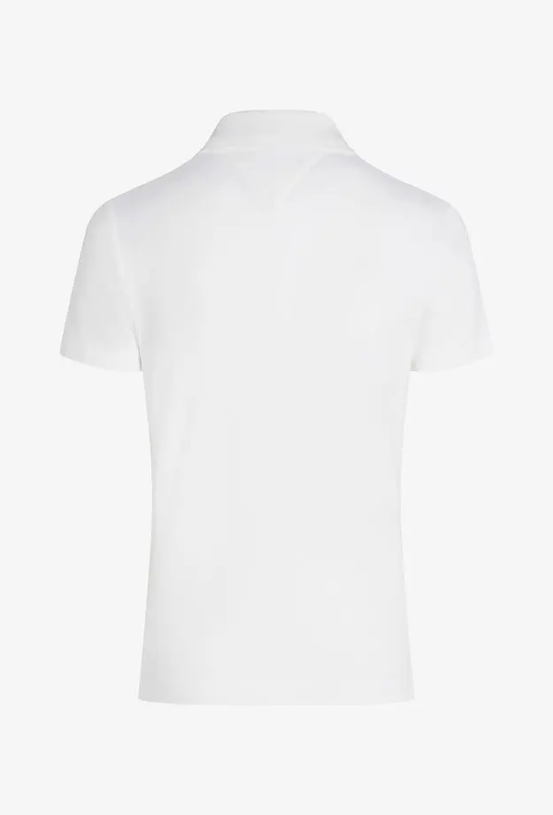 Tommy Hilfiger Slim Gold Button Kadın Beyaz Polo