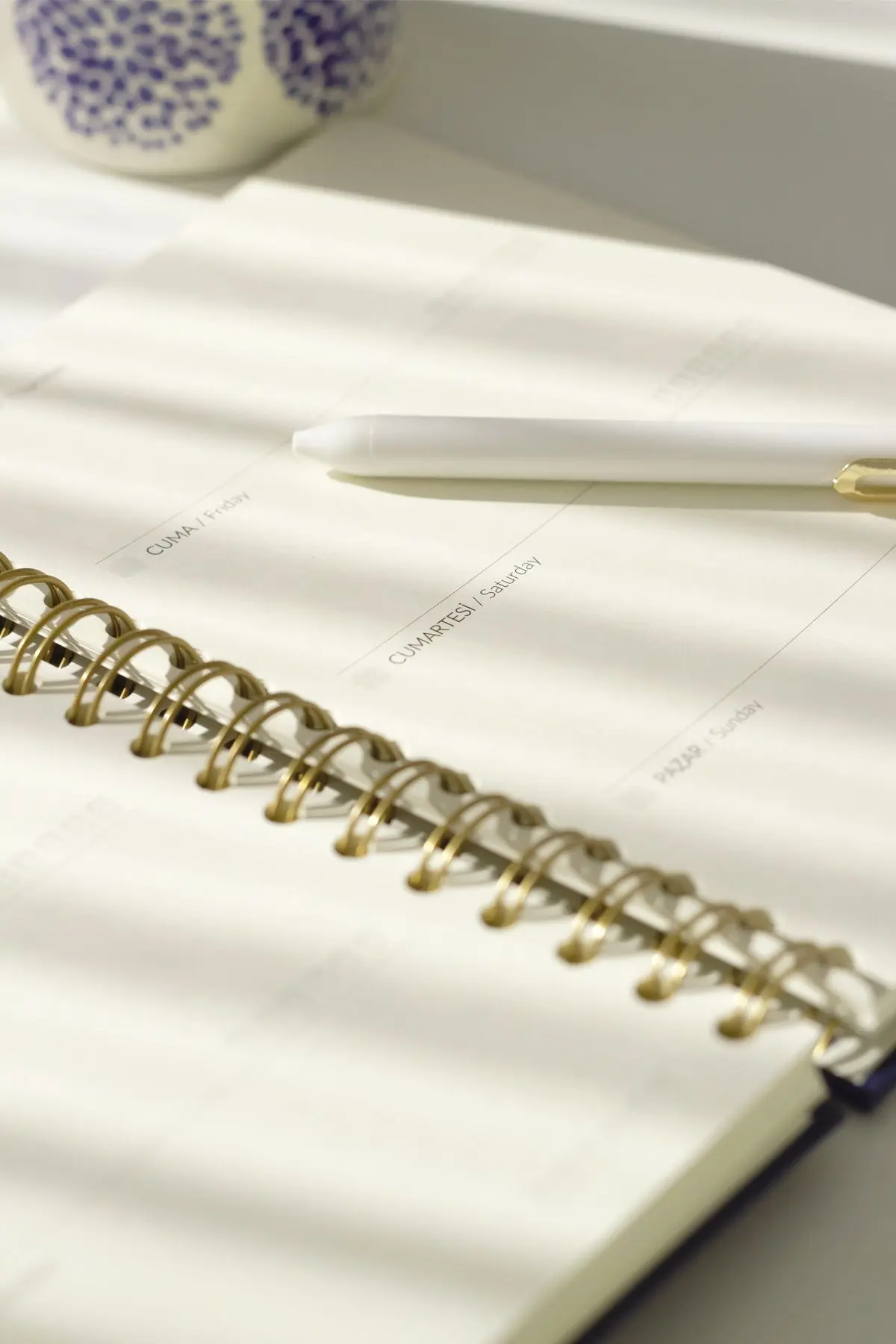 A5 Spiralli Keten Süresiz Planlayıcı Ajanda Lacivert