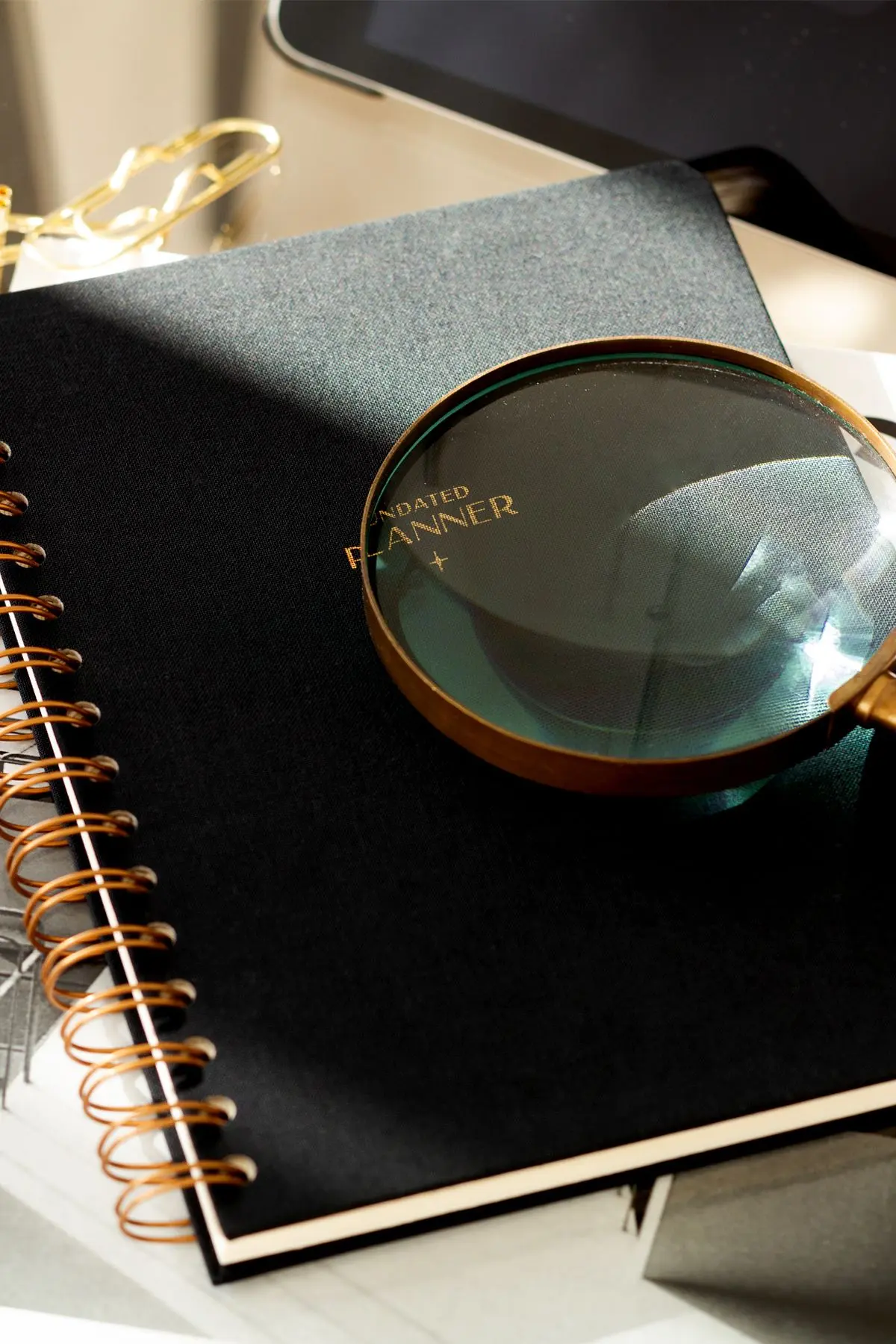 A5 Spiralli Keten Süresiz Planlayıcı Ajanda Siyah