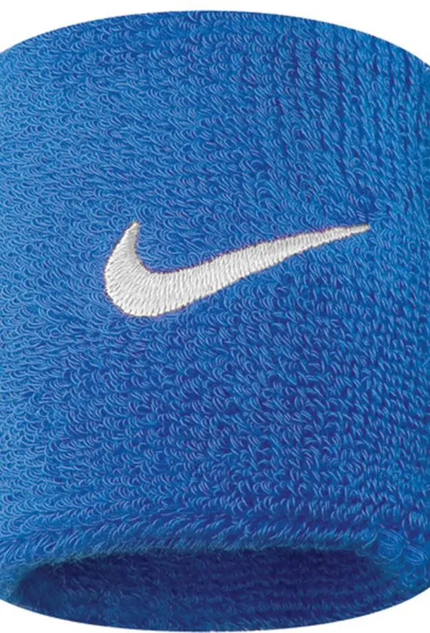 Nike Swoosh Wristbands 2 Unisex Mavi Antrenman Havlu Bileklik N.NN.04.402.OS