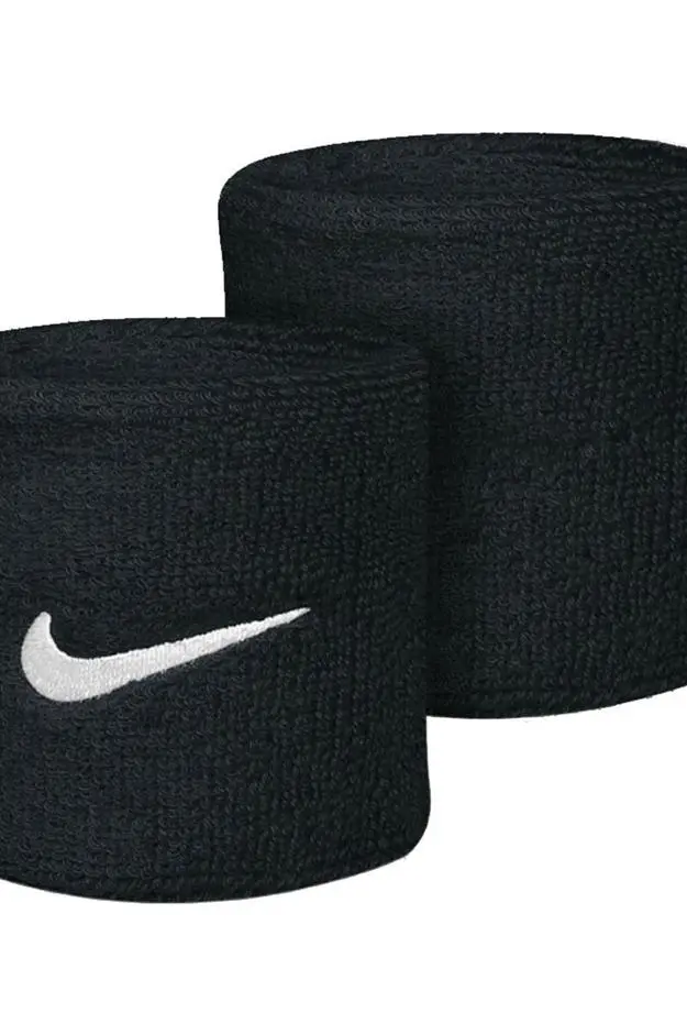Swoosh Wristbands 2 Unisex Siyah Antrenman Havlu Bileklik N.NN.04.010.OS