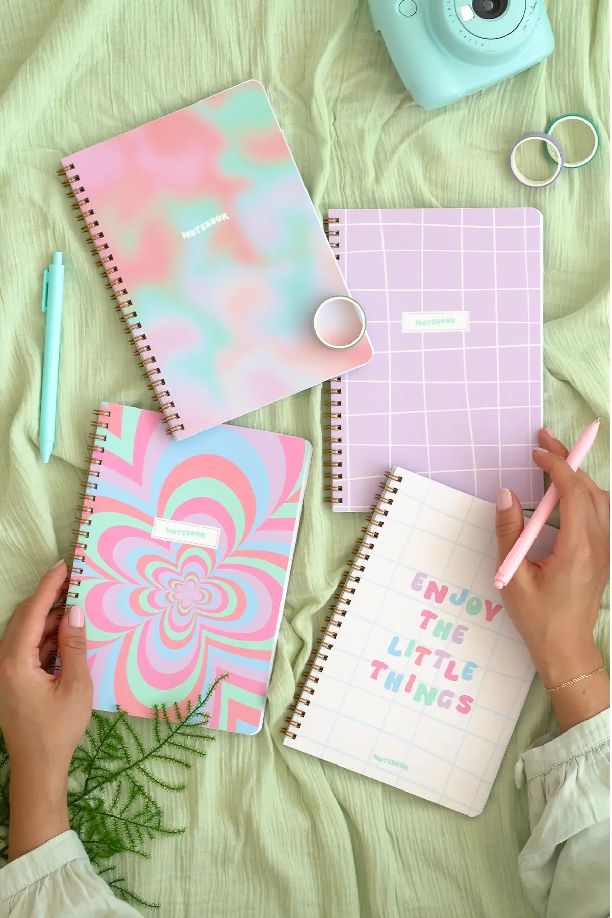 Matt Notebook A5 Spiralli Okul Defteri 80 yaprak 4'lü Set - Çizgili