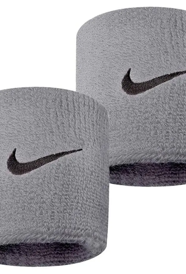 Swoosh Wristbands 2 Unisex Gri Antrenman Havlu Bileklik N.NN.04.051.OS