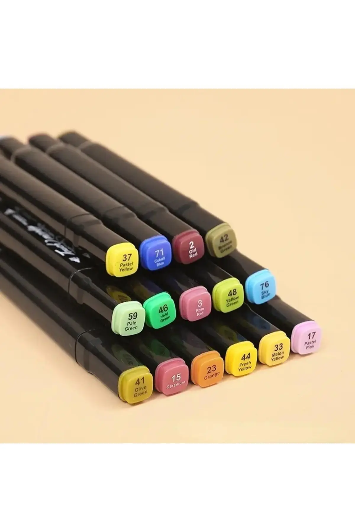 60 Adet Çift Taraflı Marker Kalem Seti Çantalı