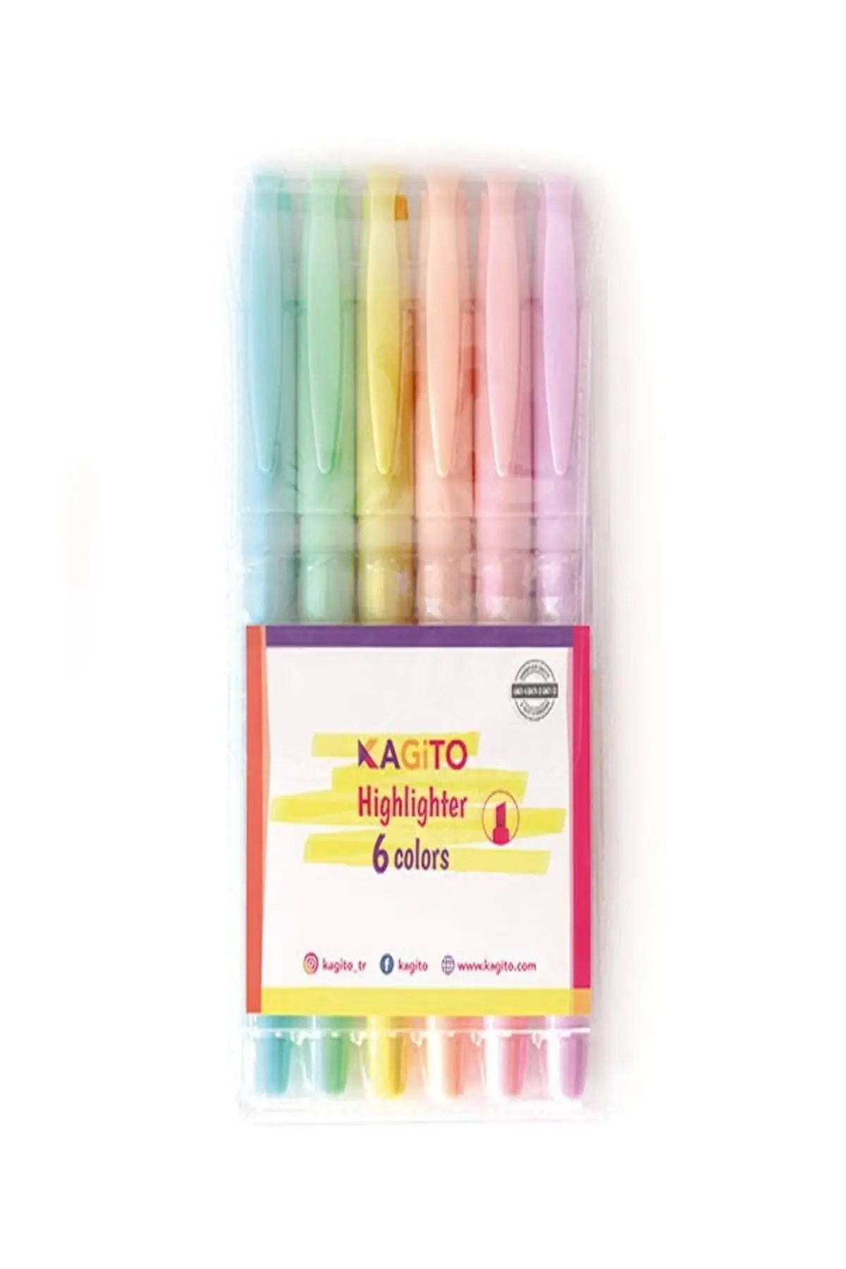 Pastel Highlighter Kalem Seti 6’lı