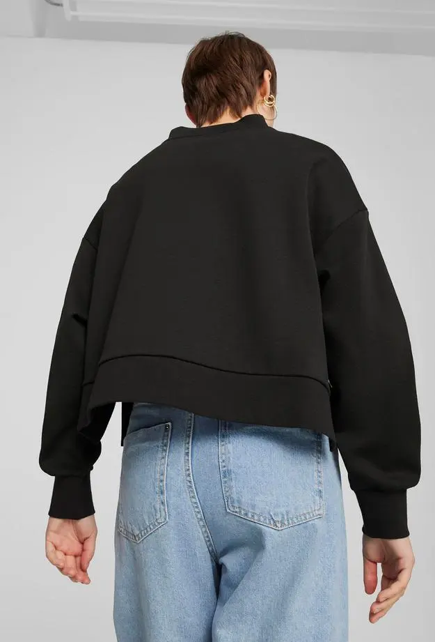 Puma Classics Oversized Crew Kadın Siyah Sweatshirt