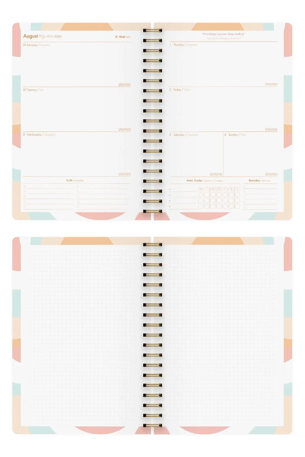 Akademik Ajanda 17x24 cm Spiralli 24/25 Köpek