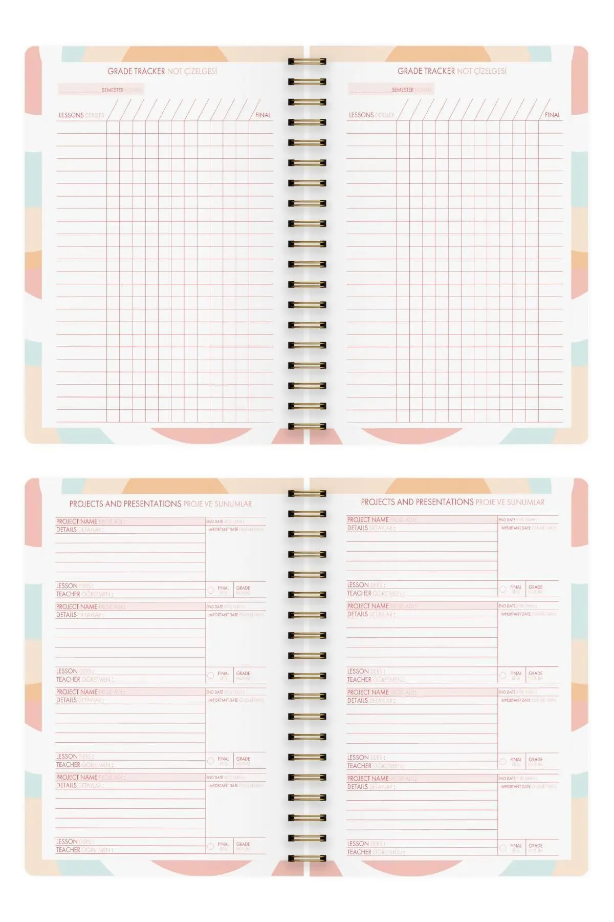 Akademik Ajanda 17x24 cm Spiralli 24/25 Köpek