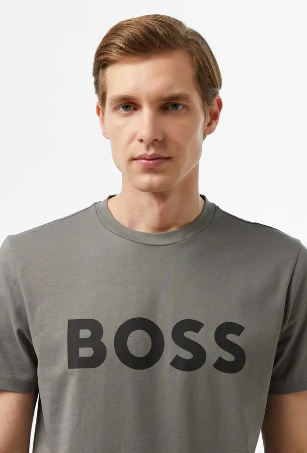 Boss Erkek Gri T-Shirt