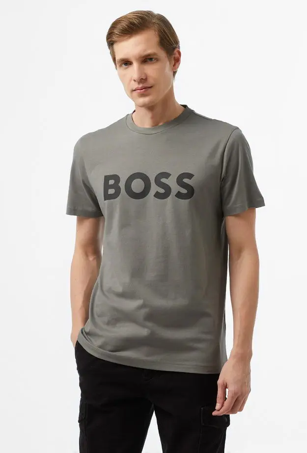 Boss Erkek Gri T-Shirt