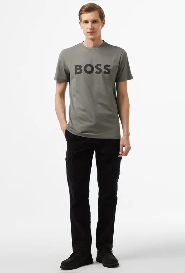 Boss Erkek Gri T-Shirt
