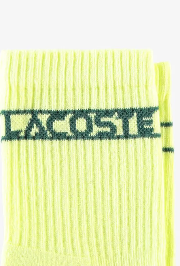 Lacoste Unisex Sarı Çorap