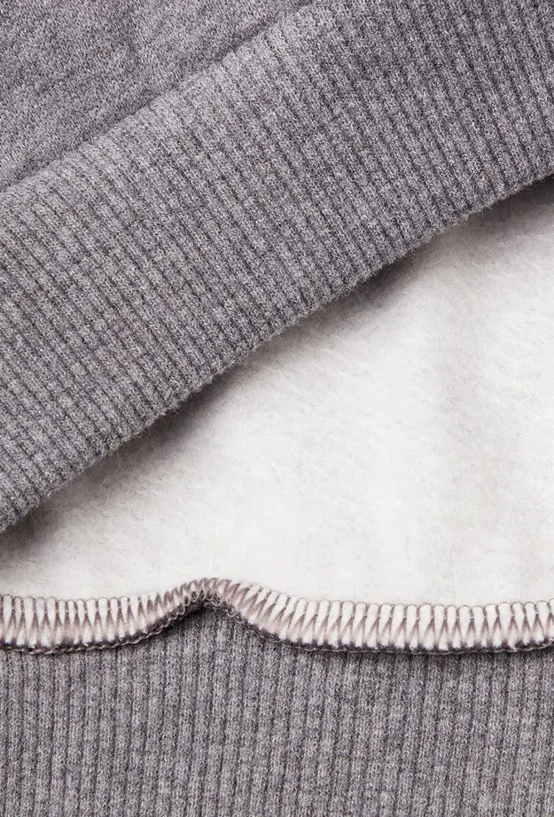 Erkek Çocuk Antrasit Melanj Önü Baskılı Normal Kesim Bisiklet Yaka Ribanalı Sweatshirt