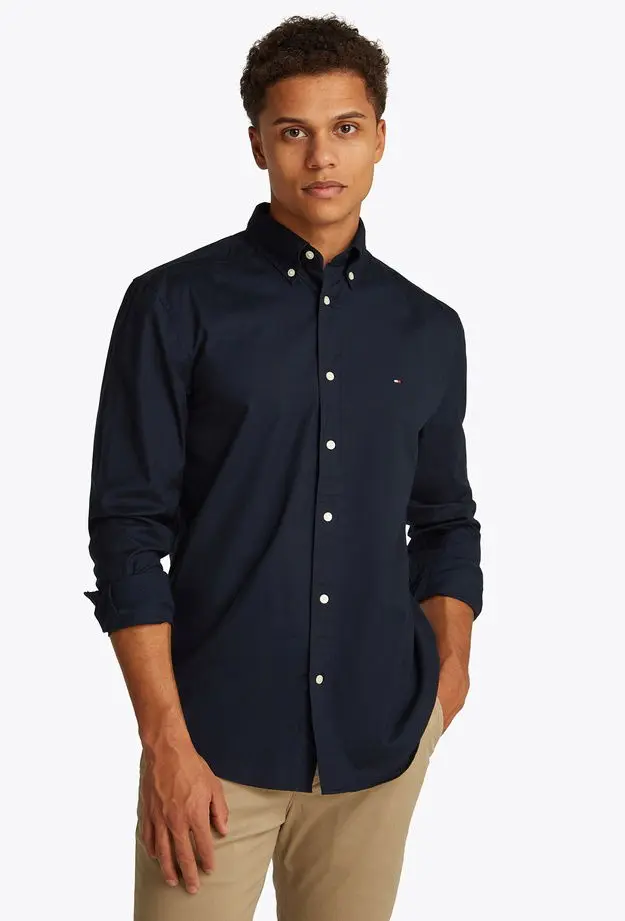 Tommy Hilfiger Erkek Mavi Gömlek