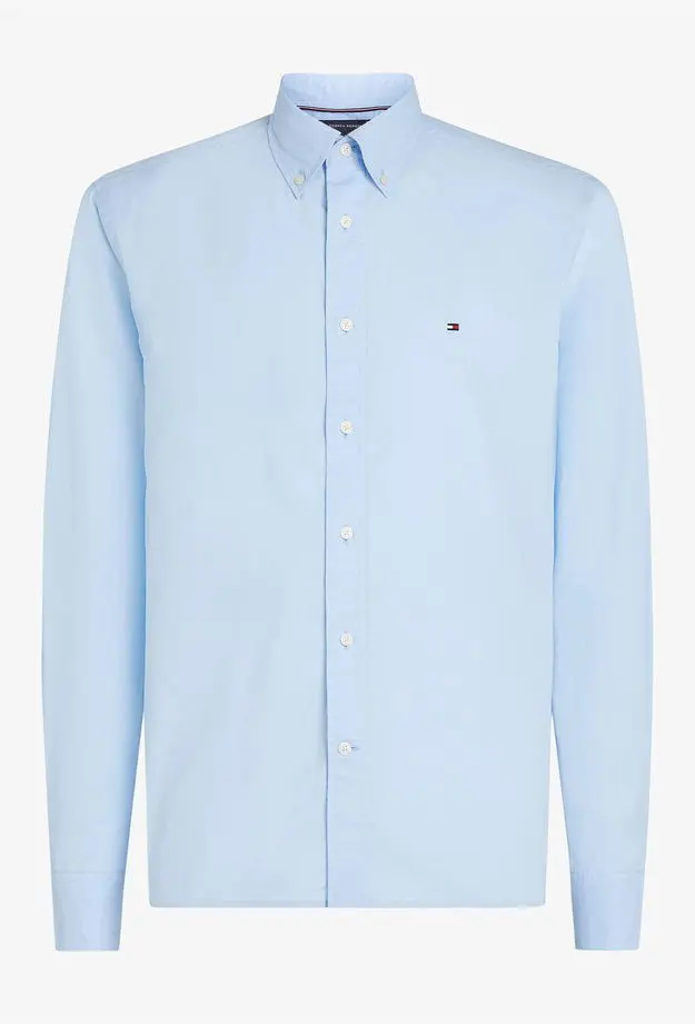 Tommy Hilfiger Core Flex Poplin Erkek Mavi Gömlek