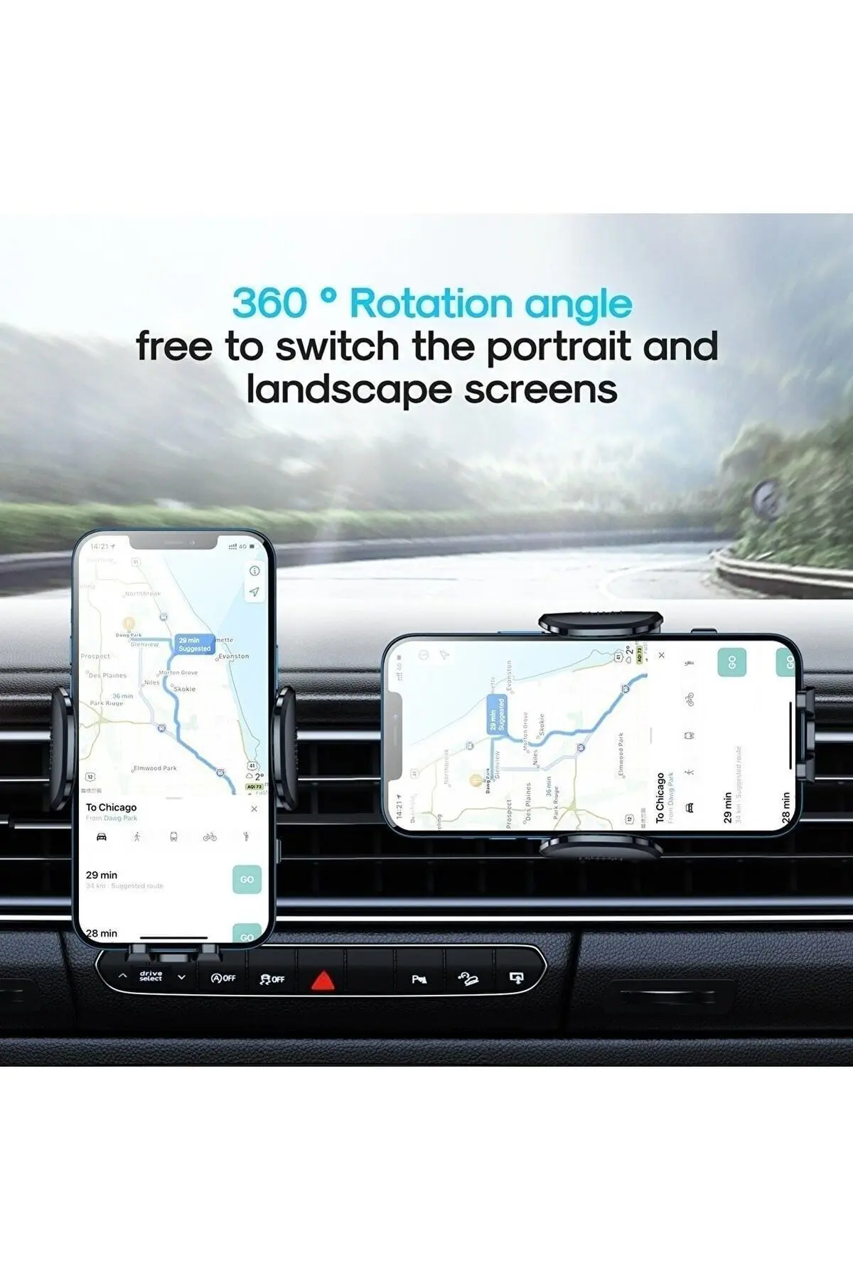 Klipsli Araç Telefon Tutacağı Klima Peteği Araba Telefon Tutacağı Metal Klipsli Düşmeme Garantili