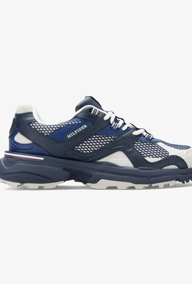Tommy Hilfiger Runner Tech Mix Erkek Mavi Sneaker