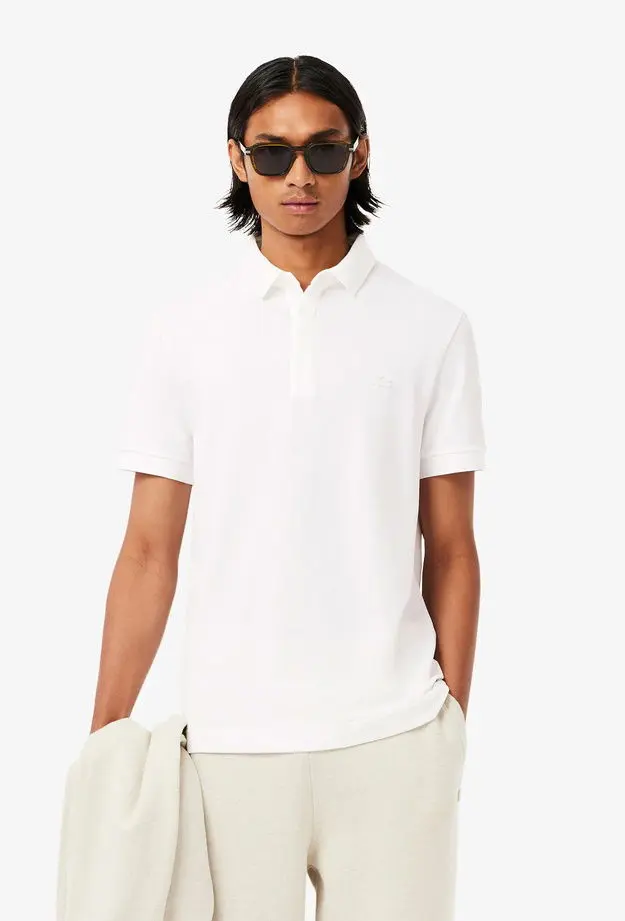 Lacoste Lacoste Paris Erkek Regular Fit Beyaz Polo