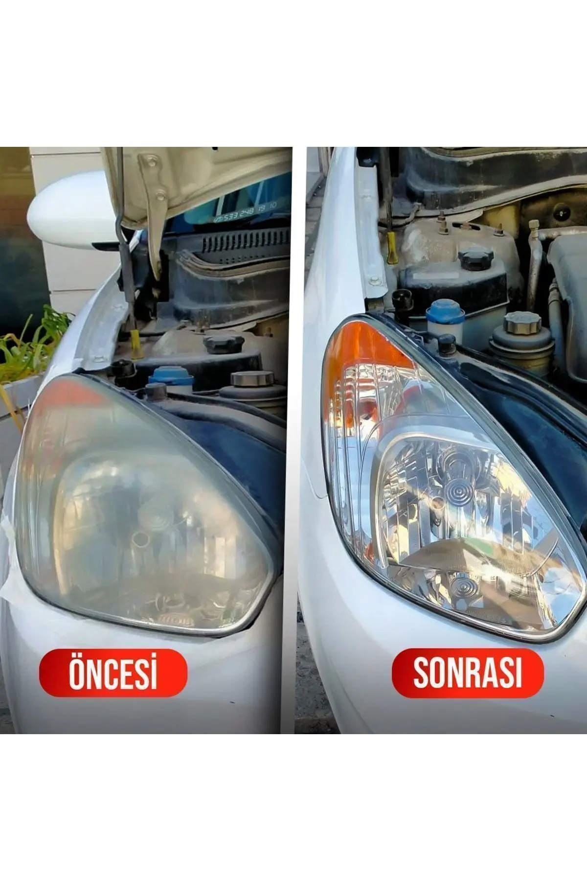 Yeni Nesil Araba Far Temizleme Sıvısı Far Temizleme Solüsyonu Kloroform Uyumlu 250 Gr