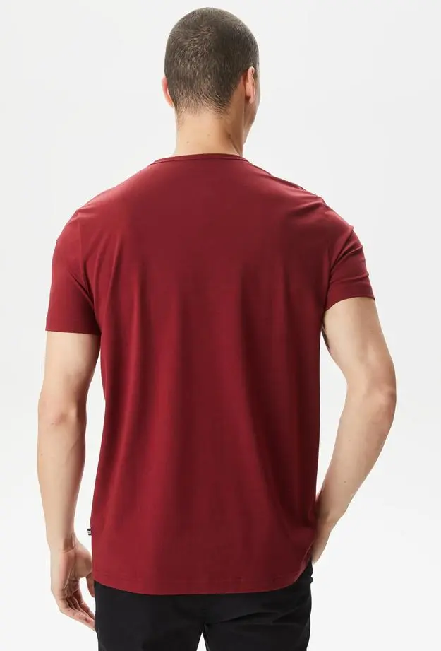 Nautica Erkek Bordo T-Shirt