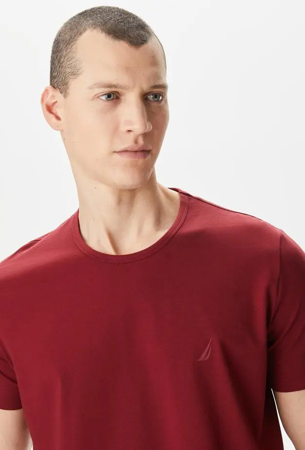 Nautica Erkek Bordo T-Shirt