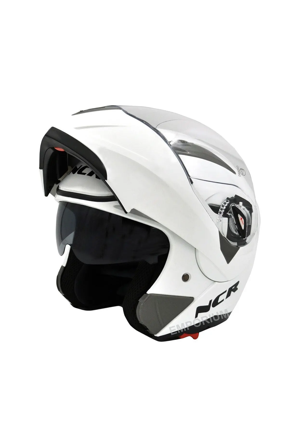 Çene Açılır Kask Vizörlü Ece Belgeli Beyaz