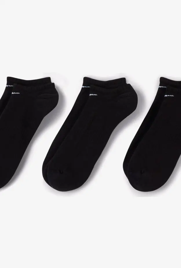 Nike U Everyday Cush Ns 3'lü Unisex Siyah Çorap