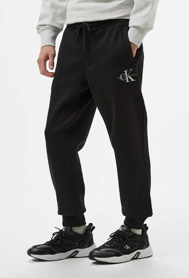 Calvin Klein Jeans Monologo Erkek Siyah Eşofman Altı