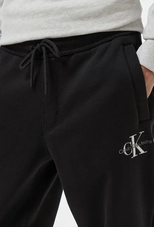 Calvin Klein Jeans Monologo Erkek Siyah Eşofman Altı