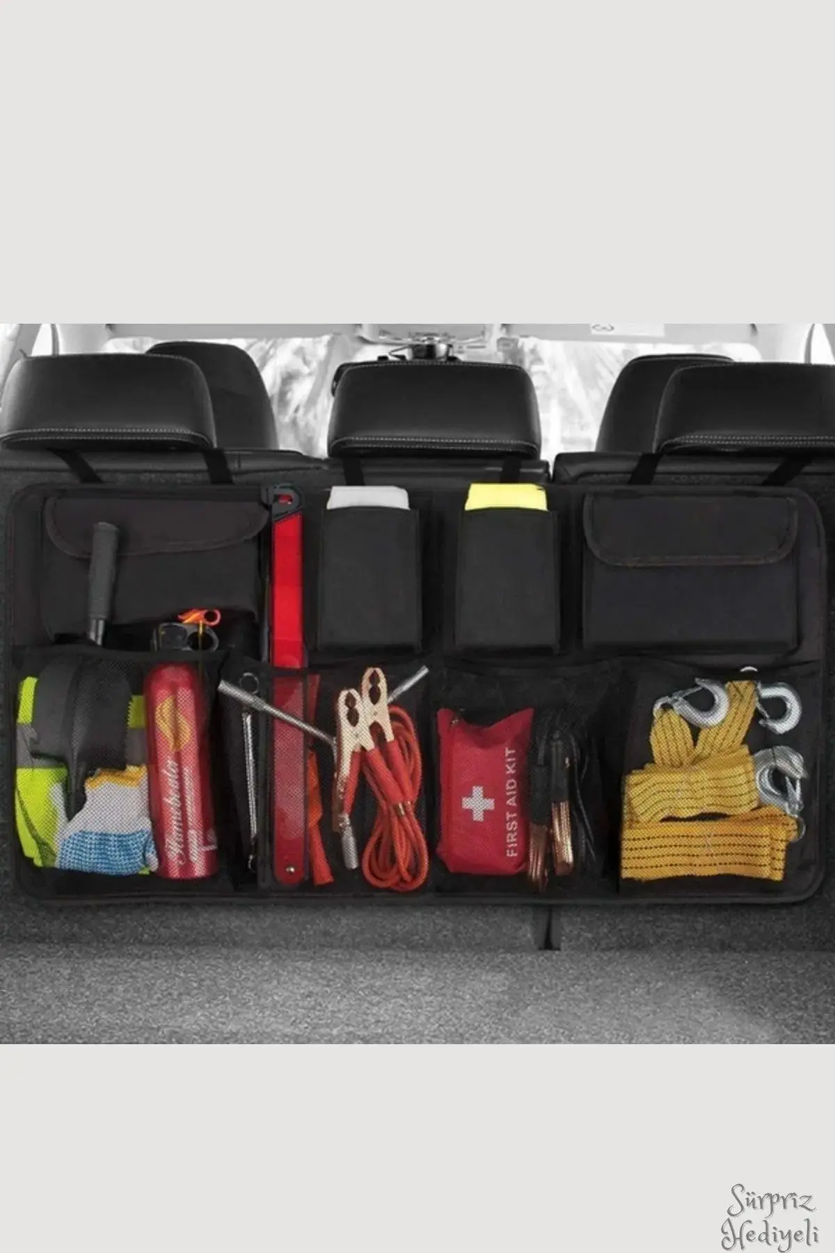 Araç Bagaj Düzenleyici 8 Cepli Organizer Araba Eşya Malzeme Düzenleme Oto Içi Aksesuar Düzenleme