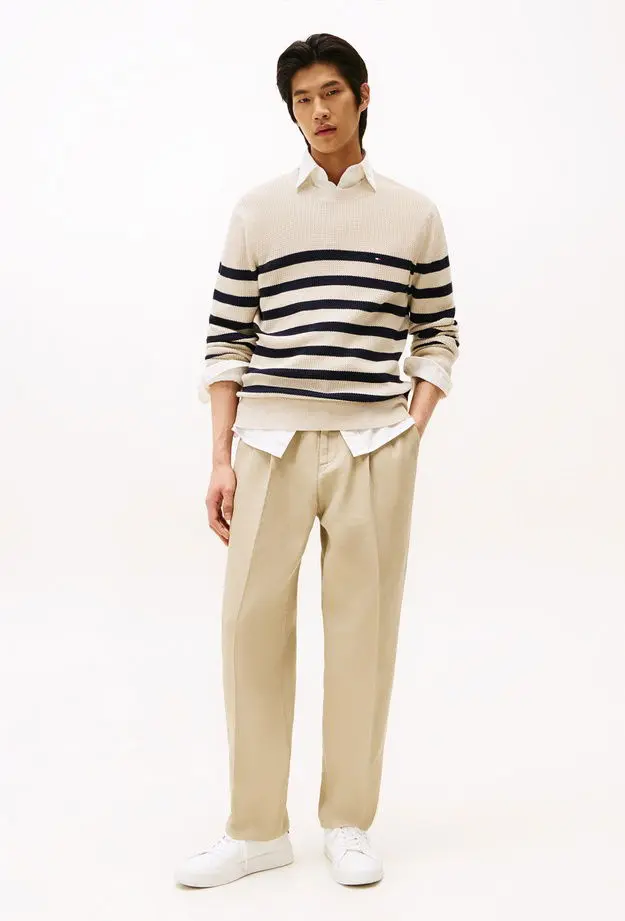 Tommy Hilfiger Erkek Mavi Triko