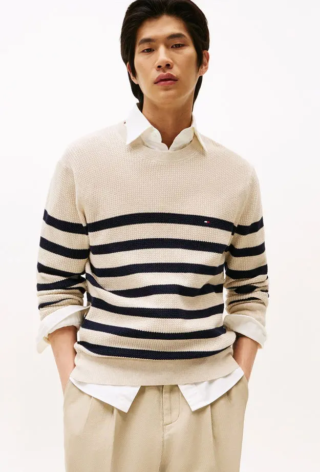 Tommy Hilfiger Tommy Hilfiger Erkek Mavi Triko