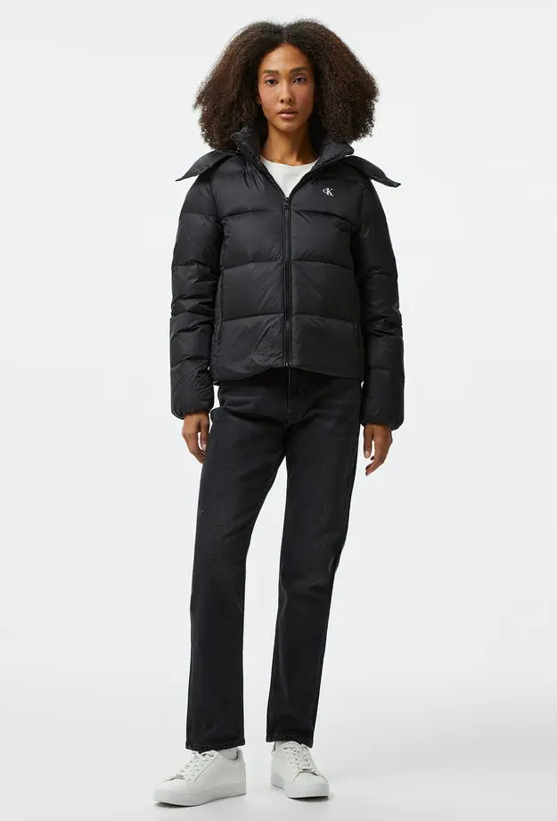 Calvin Klein Jeans Down Short Puffer Kadın Siyah Mont