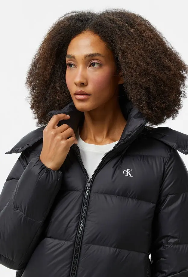 Calvin Klein Jeans Down Short Puffer Kadın Siyah Mont