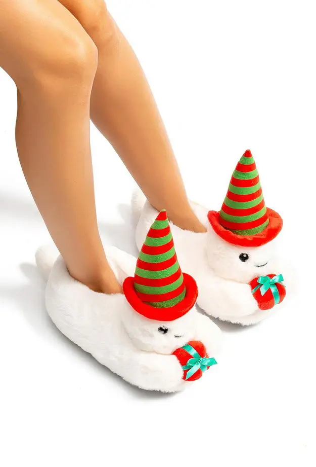 Twigy Dalla Kadın Hayvanlı Panduf Beyaz 36/41