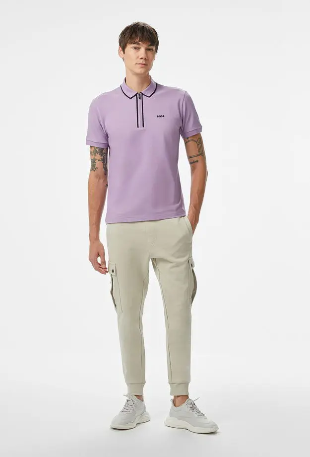 Boss Philix Tape Erkek Mor Polo