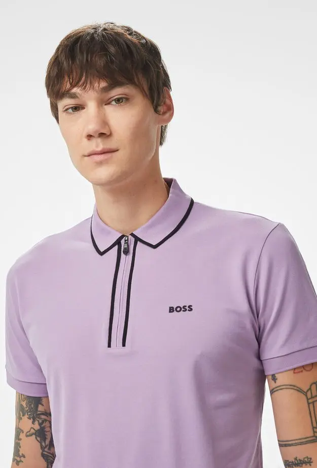 Boss Philix Tape Erkek Mor Polo