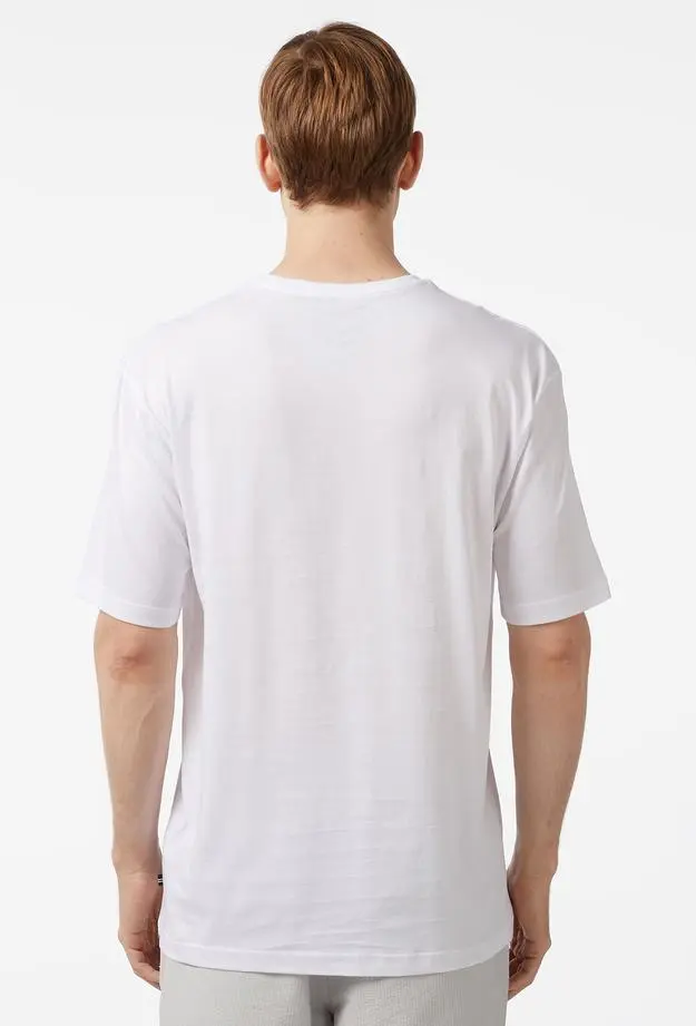 Nautica Erkek Beyaz Oversize T-Shirt