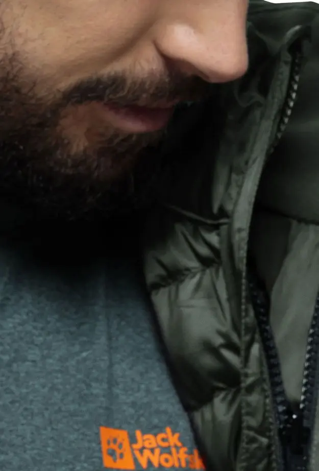 Jack Wolfskin Pilvi Down Erkek Yeşil Outdoor Ceketi