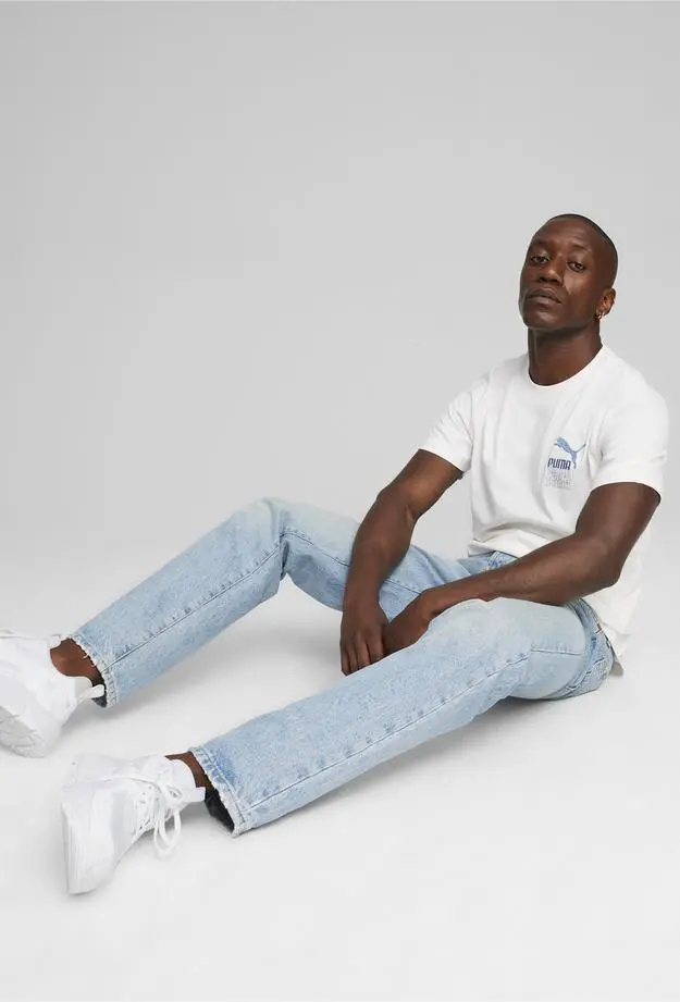 Puma Brand Love Graphic Erkek Beyaz T-Shirt