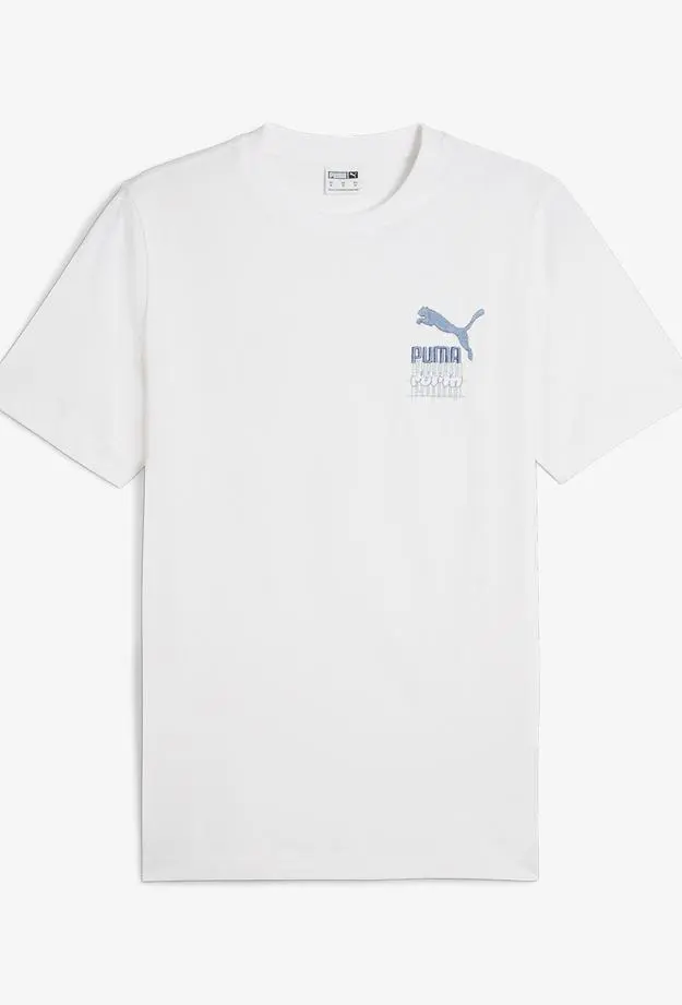 Puma Brand Love Graphic Erkek Beyaz T-Shirt