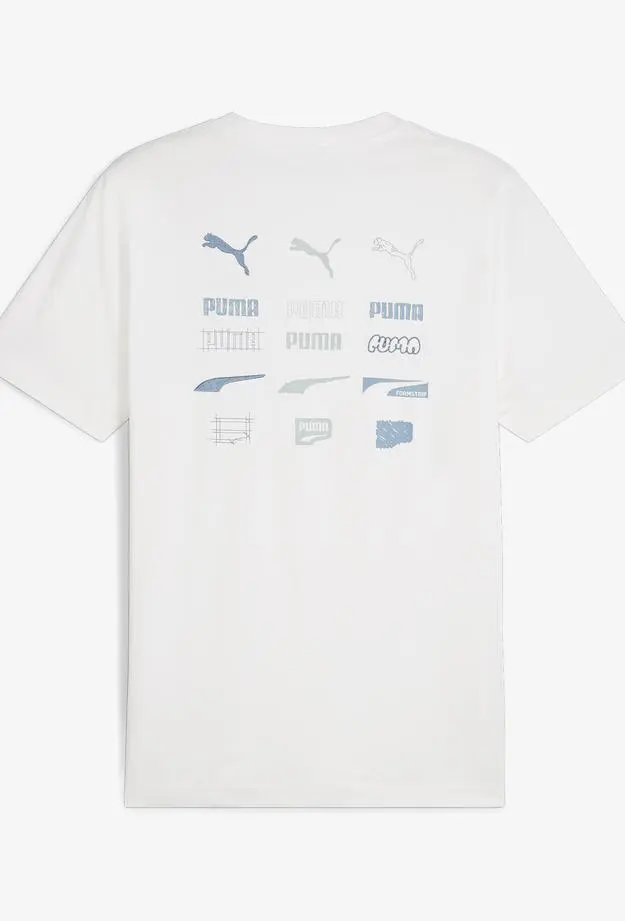 Puma Brand Love Graphic Erkek Beyaz T-Shirt