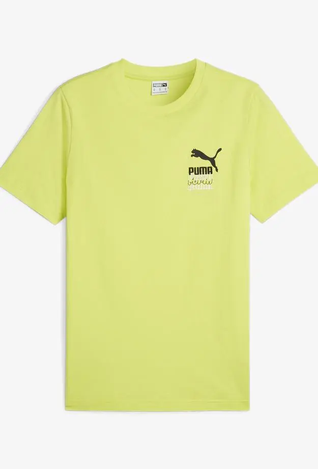 Puma Brand Love Graphic Erkek Sarı T-Shirt