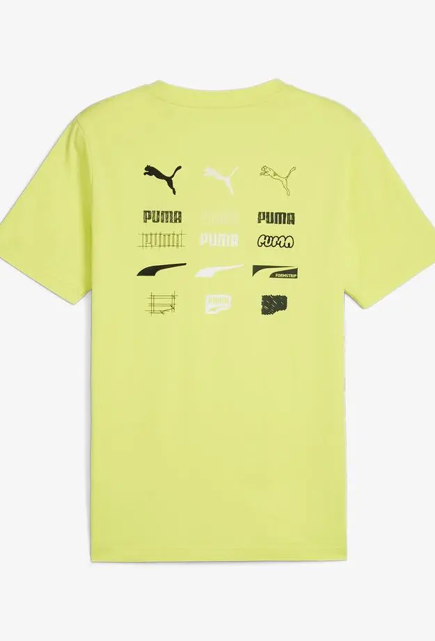 Puma Brand Love Graphic Erkek Sarı T-Shirt